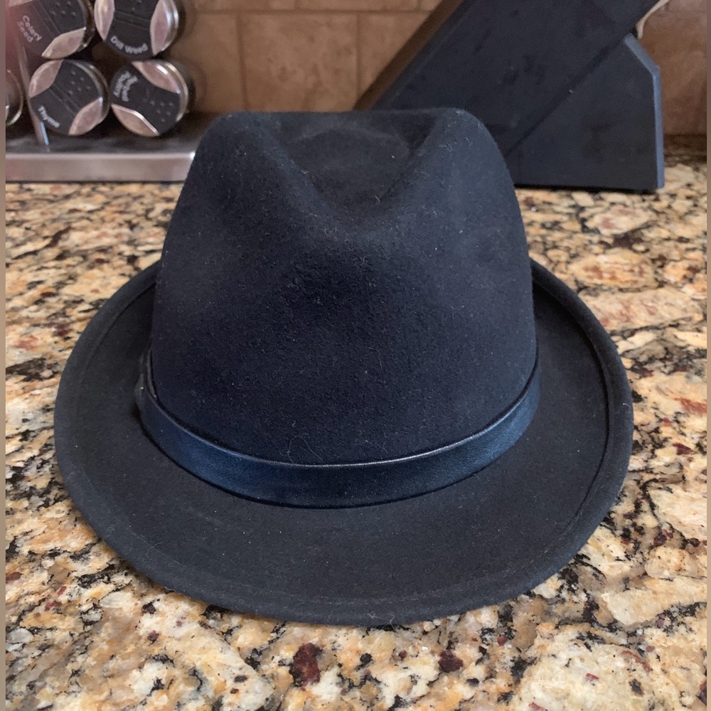 Vintage Black Wool Women’s Fedora Hat